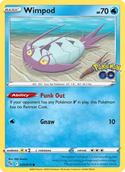 Pokémon-Karte Wimpod 025/078