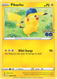 Pokémon-Karte Pikachu 028/078