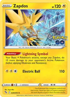 Pokémon-Karte Zapdos 029/078