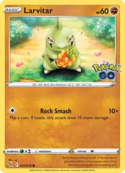 Pokémon-Karte Larvitar 037/078