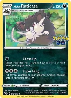 Pokémon-Karte Alolan Raticate 042/078