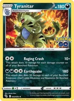 Pokémon-Karte Tyranitar 043/078