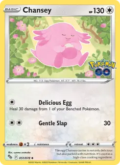 Pokémon-Karte Chansey 051/078