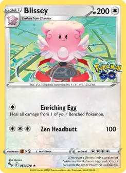 Pokémon-Karte Blissey 052/078
