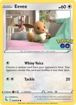 Pokémon-Karte Eevee 054/078