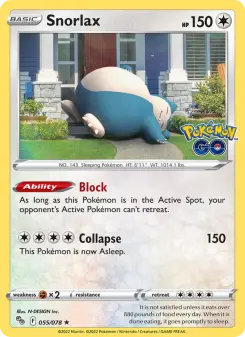 Pokémon-Karte Snorlax 055/078