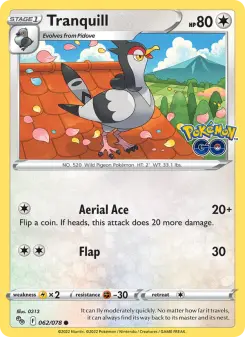 Pokémon-Karte Tranquill 062/078