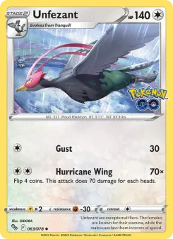 Pokémon-Karte Unfezant 063/078