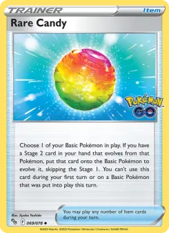 Pokémon-Karte Rare Candy 069/078