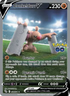 Pokémon-Karte Conkeldurr V 074/078