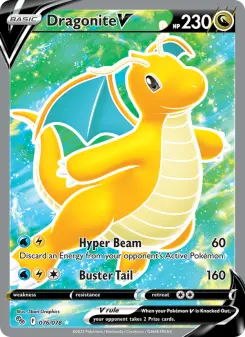 Pokémon-Karte Dragonite V 076/078