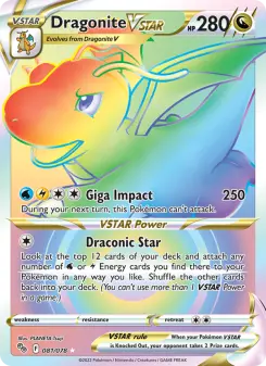 Pokémon-Karte Dragonite VSTAR 081/078