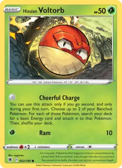 Pokémon-Karte Hisuian Voltorb 002/189