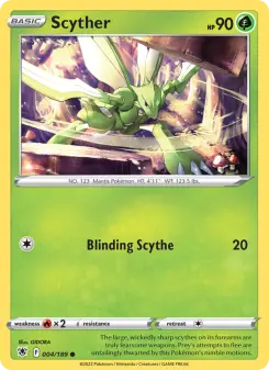 Pokémon-Karte Scyther 004/189