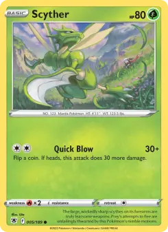 Pokémon-Karte Scyther 005/189