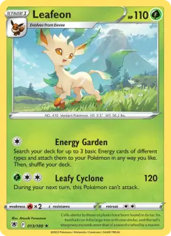 Pokémon-Karte Leafeon 013/189