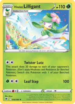 Pokémon-Karte Hisuian Lilligant 016/189
