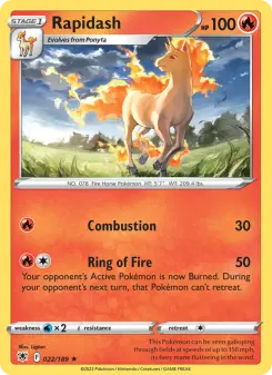 Pokémon-Karte Rapidash 022/189