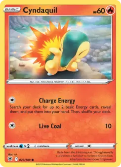 Pokémon-Karte Cyndaquil 023/189