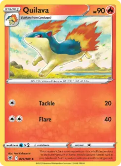 Pokémon-Karte Quilava 024/189