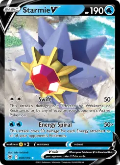 Pokémon-Karte Starmie V 030/189