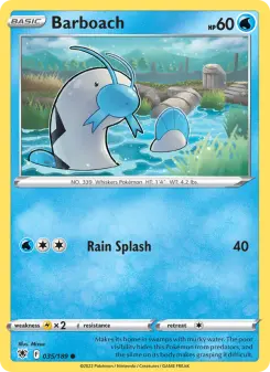 Pokémon-Karte Barboach 035/189