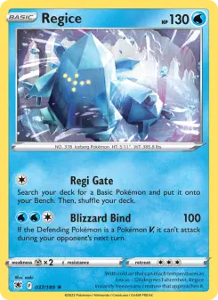 Pokémon-Karte Regice 037/189