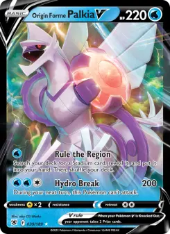 Pokémon-Karte Origin Forme Palkia V 039/189