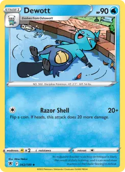 Pokémon-Karte Dewott 042/189