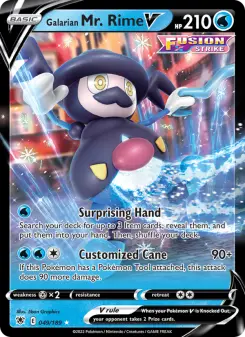 Pokémon-Karte Galarian Mr. Rime V 049/189