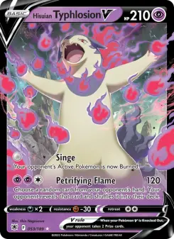 Pokémon-Karte Hisuian Typhlosion V 053/189