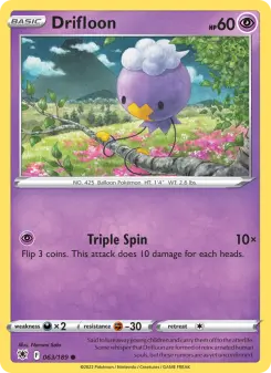 Pokémon-Karte Drifloon 063/189