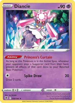 Pokémon-Karte Diancie 068/189