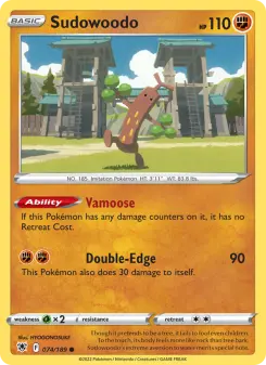 Pokémon-Karte Sudowoodo 074/189