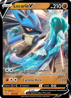 Pokémon-Karte Lucario V 078/189