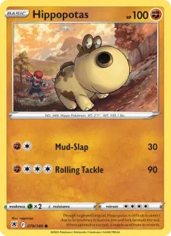 Pokémon-Karte Hippopotas 079/189