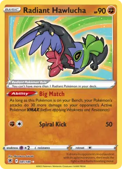 Pokémon-Karte Radiant Hawlucha 081/189
