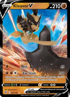 Pokémon-Karte Kleavor V 087/189