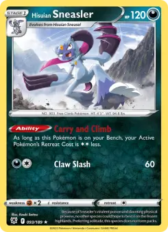 Pokémon-Karte Hisuian Sneasler 093/189