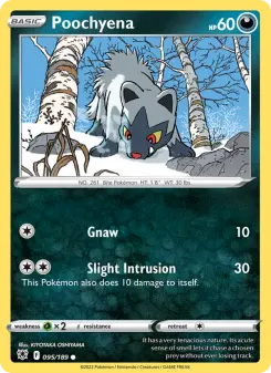 Pokémon-Karte Poochyena 095/189