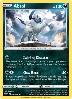 Pokémon-Karte Absol 097/189