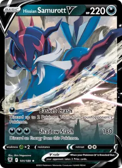 Pokémon-Karte Hisuian Samurott V 101/189