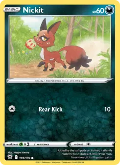 Pokémon-Karte Nickit 103/189