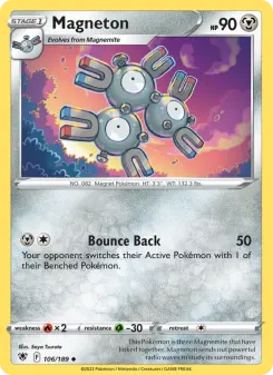 Pokémon-Karte Magneton 106/189