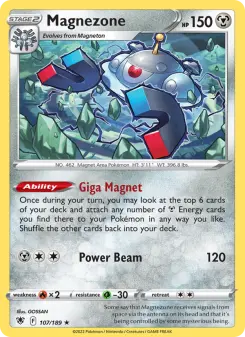 Pokémon-Karte Magnezone 107/189