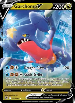 Pokémon-Karte Garchomp V 117/189