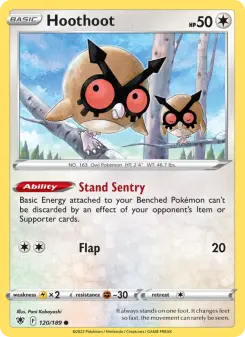 Pokémon-Karte Hoothoot 120/189
