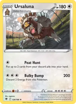 Pokémon-Karte Ursaluna 124/189