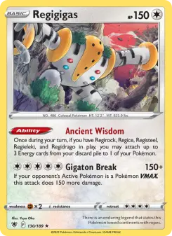Pokémon-Karte Regigigas 130/189