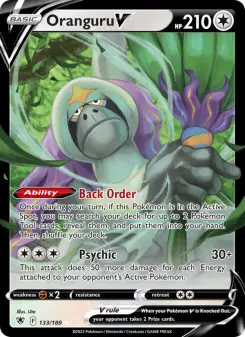 Pokémon-Karte Oranguru V 133/189